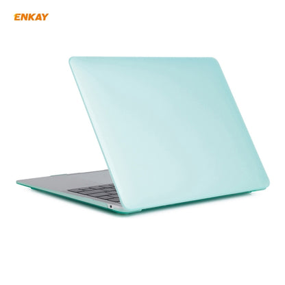 ENKAY 3 in 1 Matte Laptop Protective Case + US Version TPU Keyboard Film + Anti-dust Plugs Set for MacBook Air 13.3 inch A1932 (2018)(Green) - MacBook Air Cases by ENKAY | Online Shopping UK | buy2fix