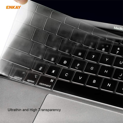 ENKAY 3 in 1 Matte Laptop Protective Case + US Version TPU Keyboard Film + Anti-dust Plugs Set for MacBook Air 13.3 inch A1932 (2018)(Light Blue) - MacBook Air Cases by ENKAY | Online Shopping UK | buy2fix