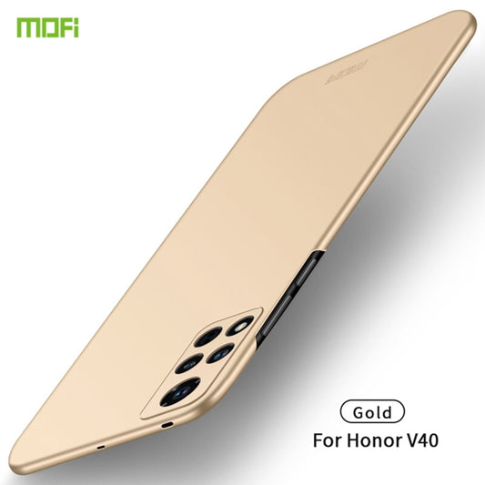 For Honor V40 MOFI Frosted PC Ultra-thin Hard Case(Gold) - Honor Cases by MOFI | Online Shopping UK | buy2fix