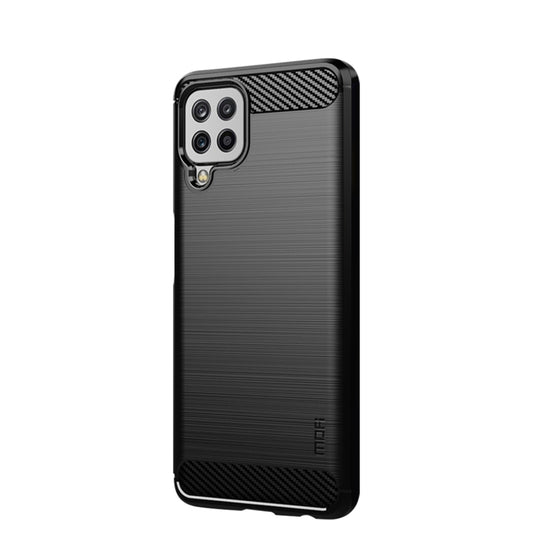 For Samsung Galaxy A22 4G MOFI Gentleness Series Brushed Texture Carbon Fiber Soft TPU Case(Black) - Galaxy Phone Cases by MOFI | Online Shopping UK | buy2fix