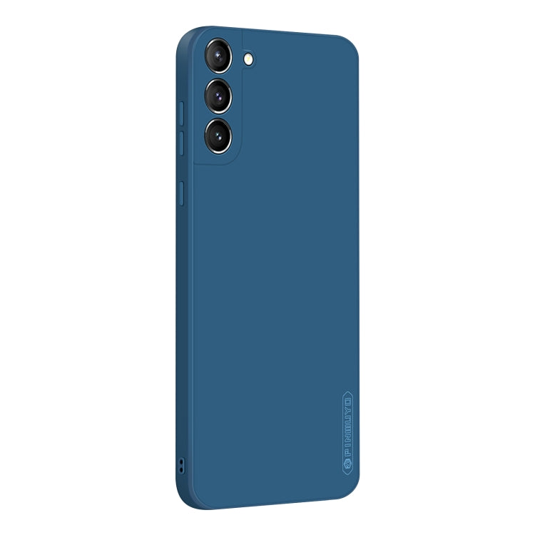 For Samsung Galaxy S21 5G PINWUYO Touching Series Liquid Silicone TPU Shockproof Case(Blue) -  by PINWUYO | Online Shopping UK | buy2fix