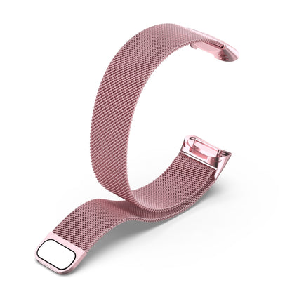 Milano Magnetic Metal Watch Band for Fitbit Charge 5(Rose Pink) - Watch Bands by buy2fix | Online Shopping UK | buy2fix