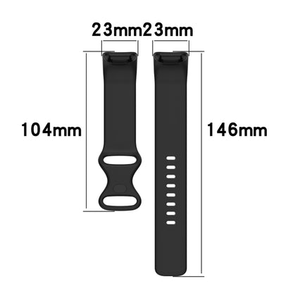 For Fitbit Charge 5 Monochromatic Silicone Watch Band, Size: Small Size(Light green) - Watch Bands by buy2fix | Online Shopping UK | buy2fix