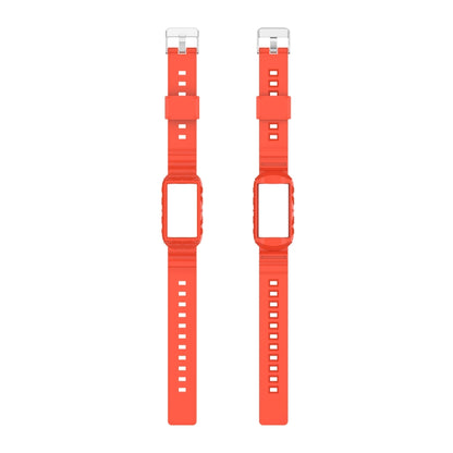 For Fitbit Charge 4 Silicone One Body Armor Watch Band(Orange) - Watch Bands by buy2fix | Online Shopping UK | buy2fix