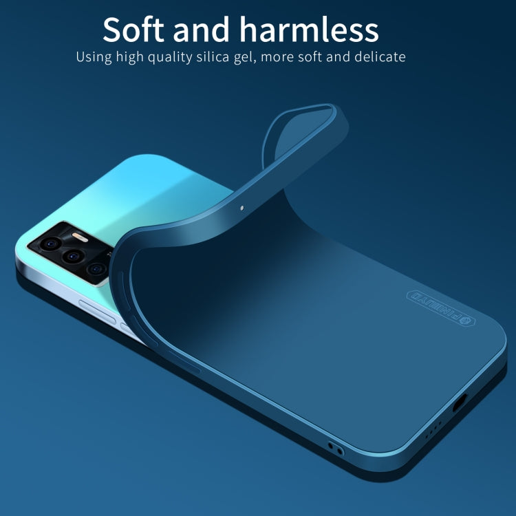 For vivo S10e 5G PINWUYO Liquid Silicone TPU Phone Case(Blue) - vivo Cases by PINWUYO | Online Shopping UK | buy2fix
