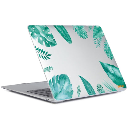 ENKAY Hat-Prince Forest Series Pattern Laotop Protective Crystal Case for MacBook Pro 13.3 inch A2251 / A2289 / A2338 2020(Green Leaf Pattern) - MacBook Pro Cases by ENKAY | Online Shopping UK | buy2fix