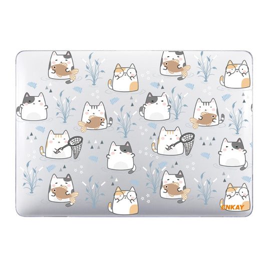 ENKAY Animal Series Pattern Laotop Protective Crystal Case For MacBook Pro 14.2 inch A2442 2021/A2779 2023(Cute Cat) - MacBook Pro Cases by ENKAY | Online Shopping UK | buy2fix