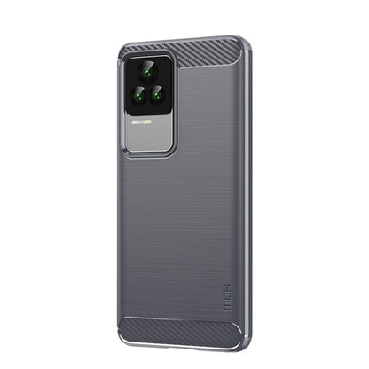 For Xiaomi Redmi K50 / K50 Pro MOFI Gentleness Brushed Carbon Fiber Soft TPU Case(Gray) - Xiaomi Cases by MOFI | Online Shopping UK | buy2fix