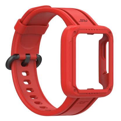 For Xiaomi Mi Watch Lite Silicone Solid Color Watch Band(Red) - Watch Bands by buy2fix | Online Shopping UK | buy2fix