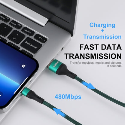 ENKAY ENK-CB118 1m USB 3.0 to 8 Pin 3A Fast Charging Sync Data Cable(Orange) - Normal Style Cable by ENKAY | Online Shopping UK | buy2fix