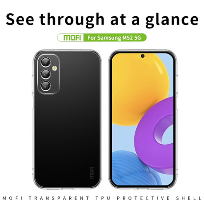 For Samsung Galaxy M52 5G MOFI Ming Series Ultra-thin TPU Phone Case(Transparent) - Galaxy Phone Cases by MOFI | Online Shopping UK | buy2fix