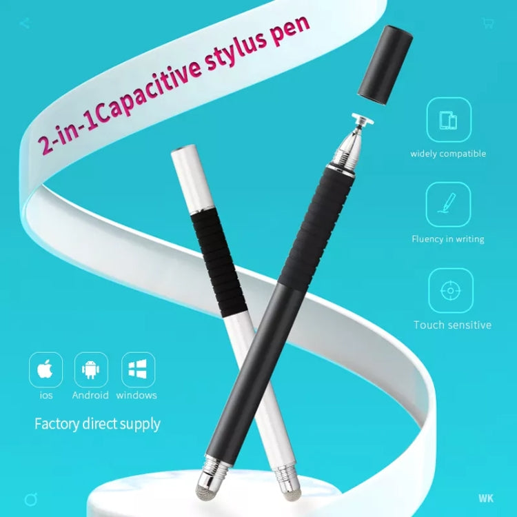 AT-31 Conductive Cloth Head + Precision Sucker Capacitive Pen Head 2-in-1 Handwriting Stylus with 1 Pen Head(Rose Gold) - Stylus Pen by buy2fix | Online Shopping UK | buy2fix