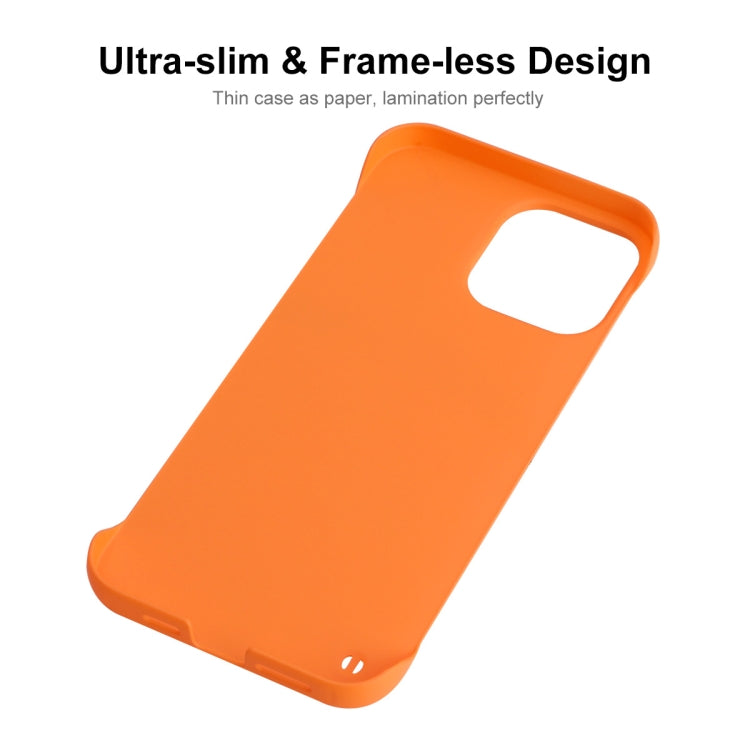 For iPhone 14 Plus ENKAY Matte Frameless PC Phone Case(Orange) - iPhone 14 Plus Cases by ENKAY | Online Shopping UK | buy2fix