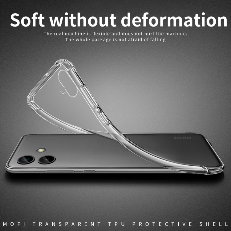 For Samsung Galaxy A04e MOFI Ming Series Ultra-thin TPU Phone Case(Transparent) - Galaxy Phone Cases by MOFI | Online Shopping UK | buy2fix