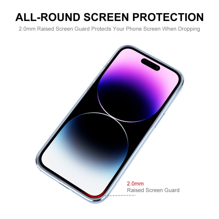 For iPhone 14 Pro ENKAY Electroplated MagSafe Shockproof TPU Phone Case with Lens Film(Dark Blue) - iPhone 14 Pro Cases by ENKAY | Online Shopping UK | buy2fix