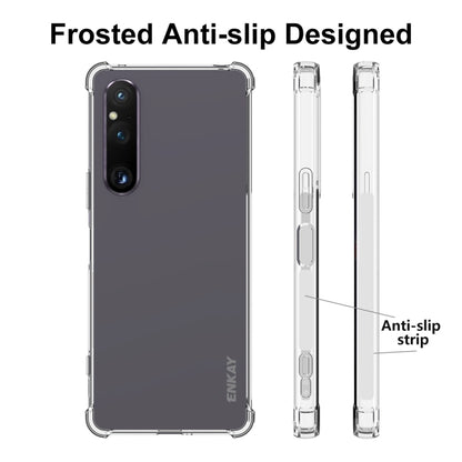 For Sony Xperia 1 V ENKAY Hat-Prince Clear TPU Shockproof Phone Case - Sony Cases by ENKAY | Online Shopping UK | buy2fix