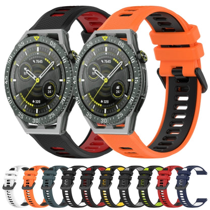 For Honor Watch Dream 22mm Sports Two-Color Silicone Watch Band(Black+Red) - Watch Bands by buy2fix | Online Shopping UK | buy2fix