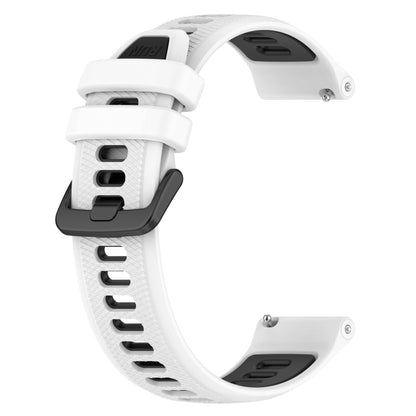 For Huawei Watch GT 2E 22mm Sports Two-Color Silicone Watch Band(White+Black) - Watch Bands by buy2fix | Online Shopping UK | buy2fix
