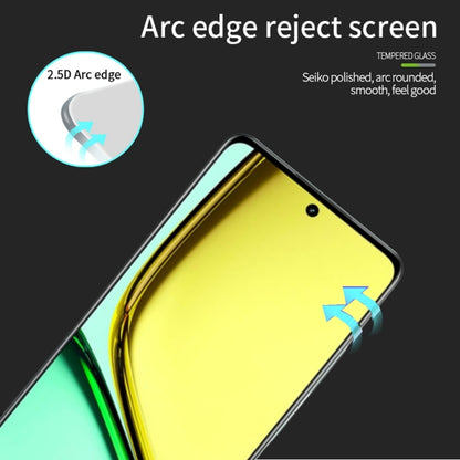 For Realme C67 5G PINWUYO 9H 2.5D Full Screen Tempered Glass Film(Black) - C67 Tempered Glass by PINWUYO | Online Shopping UK | buy2fix