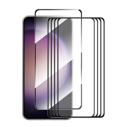 For Samsung Galaxy S24 FE 5G 5pcs ENKAY Hat-Prince Full Glue High Aluminum-silicon Tempered Glass Film - Galaxy S24 FE 5G Tempered Glass by ENKAY | Online Shopping UK | buy2fix