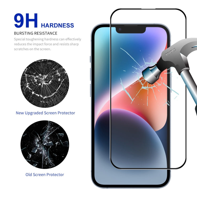 For iPhone 15 Plus 5pcs ENKAY Full Glue High Aluminum-silicon Tempered Glass Film - iPhone 15 Plus Tempered Glass by ENKAY | Online Shopping UK | buy2fix