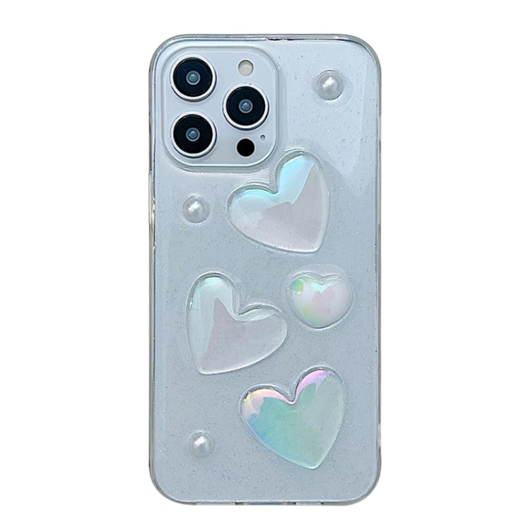 For iPhone 16 Pro Max Love Epoxy TPU Phone Case(Transparent) - iPhone 16 Pro Max Cases by buy2fix | Online Shopping UK | buy2fix