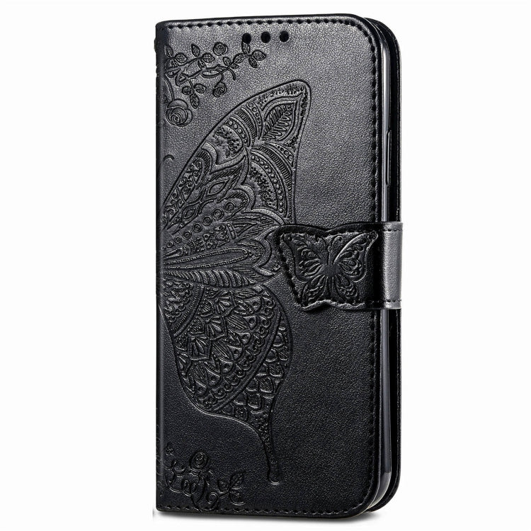 For Samsung Galaxy M15 Butterfly Love Flower Embossed Leather Phone Case(Black) - Galaxy Phone Cases by buy2fix | Online Shopping UK | buy2fix