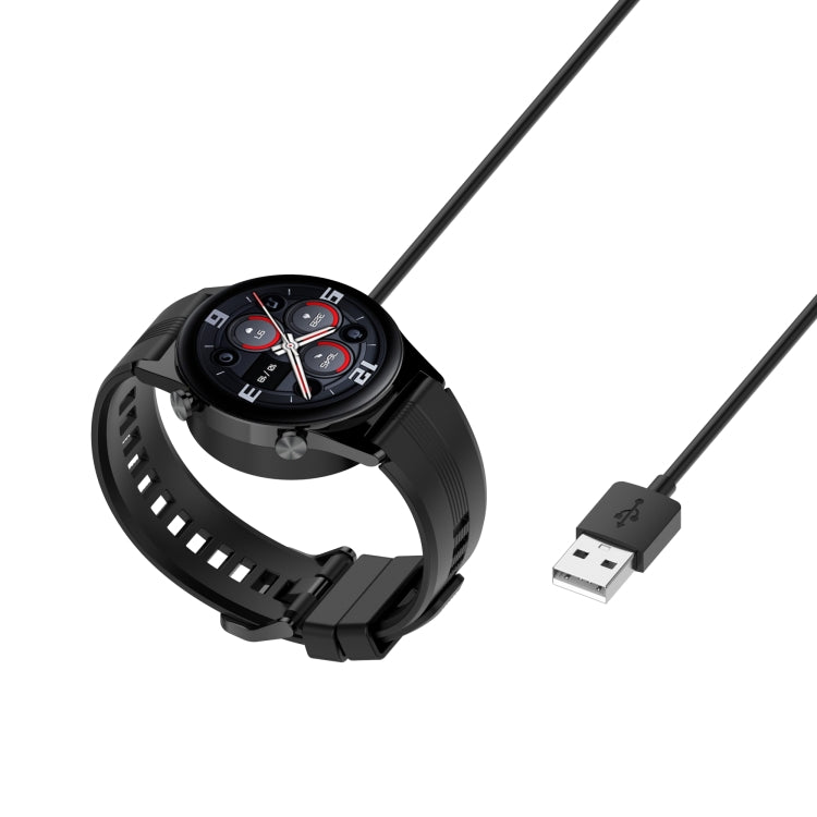For Honor Watch GS3 MUS-B19 Integrated Mmagnetic Suction Watch Charging Cable, Length: 1m(Black) - Charger by buy2fix | Online Shopping UK | buy2fix