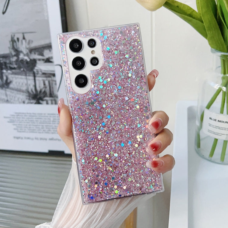 For Samsung Galaxy S23 FE 5G Glitter Sequins Epoxy TPU Phone Case(Pink) - Galaxy S23 FE 5G Cases by buy2fix | Online Shopping UK | buy2fix