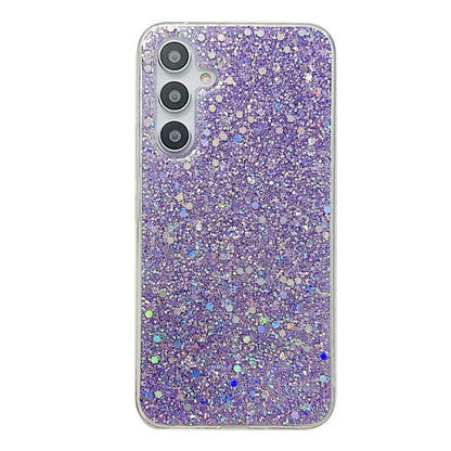 For Samsung Galaxy S24+ 5G Glitter Sequins Epoxy TPU Phone Case(Purple) - Galaxy S24+ 5G Cases by buy2fix | Online Shopping UK | buy2fix