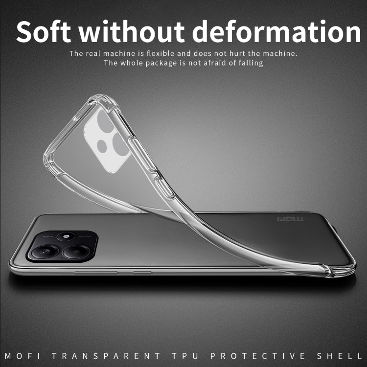 For Xiaomi Redmi Note 14 5G MOFI Ming Series Ultra-thin TPU Phone Case(Transparent) - Note 14 Cases by MOFI | Online Shopping UK | buy2fix