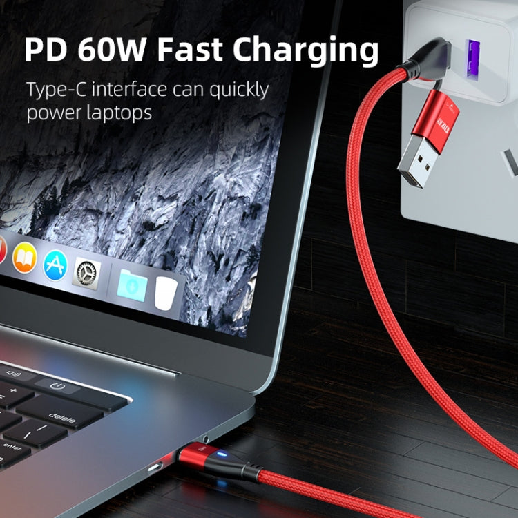 ENKAY 6-in-1 PD60W USB-A / Type-C to Type-C / 8 Pin / Micro USB Magnetic Fast Charging Cable, Cable Length:1m(Red) - Charging Cable & Head by ENKAY | Online Shopping UK | buy2fix