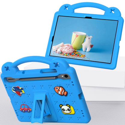 For Samsung Galaxy Tab S8 X700 Handle Kickstand Children EVA Shockproof Tablet Case(Sky Blue) - Galaxy Tab S8 Cases by buy2fix | Online Shopping UK | buy2fix