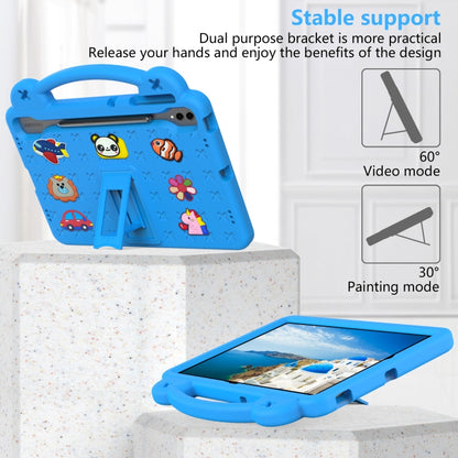 For Samsung Galaxy Tab S10+12.4 X820 Handle Kickstand Children EVA Shockproof Tablet Case(Sky Blue) - Tab S10+ Cases by buy2fix | Online Shopping UK | buy2fix