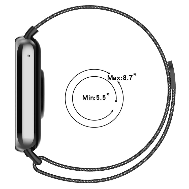 For Xiaomi Mi Band 8 Pro Milan Magnetic Steel Mesh Watch Band(Gold) - Watch Bands by buy2fix | Online Shopping UK | buy2fix