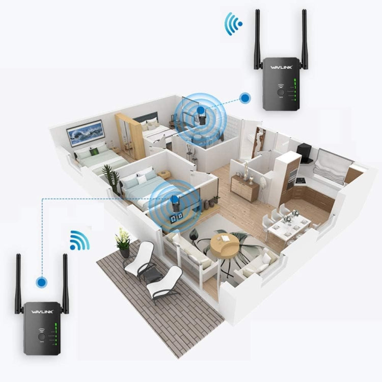 Wavlink WN578R2 With 2 External Antennas N300 Wireless AP/Range Extender/Router, Plug:UK Plug - Wireless Routers by WAVLINK | Online Shopping UK | buy2fix