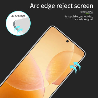 For Xiaomi Poco X6 / X6 Pro PINWUYO 9H 3D  Full Screen Explosion-proof Tempered Glass Film(Black) -  by PINWUYO | Online Shopping UK | buy2fix