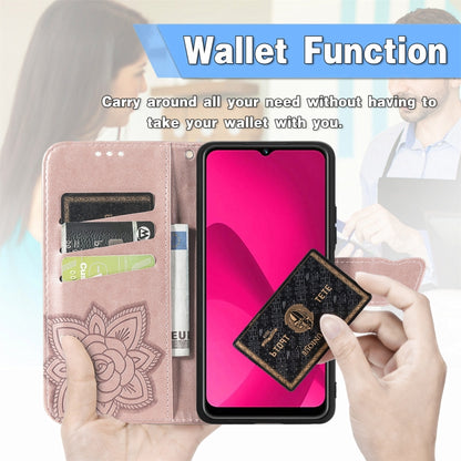 For iPhone 16 Pro Butterfly Love Flower Embossed Leather Phone Case(Black) - iPhone 16 Pro Cases by buy2fix | Online Shopping UK | buy2fix