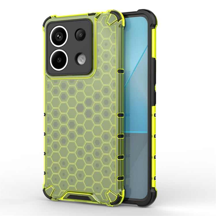 For Redmi Note 13 Pro 5G Shockproof Honeycomb Phone Case(Green) - Note 13 Pro Cases by buy2fix | Online Shopping UK | buy2fix