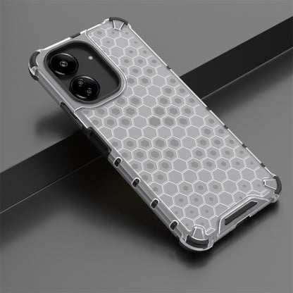 For  Redmi 13C 4G Shockproof Honeycomb Phone Case(White) - 13C Cases by buy2fix | Online Shopping UK | buy2fix