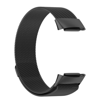 For Fitbit Charge 6 Milan Magnetic Metal Steel Mesh Watch Band(Black) - Watch Bands by buy2fix | Online Shopping UK | buy2fix