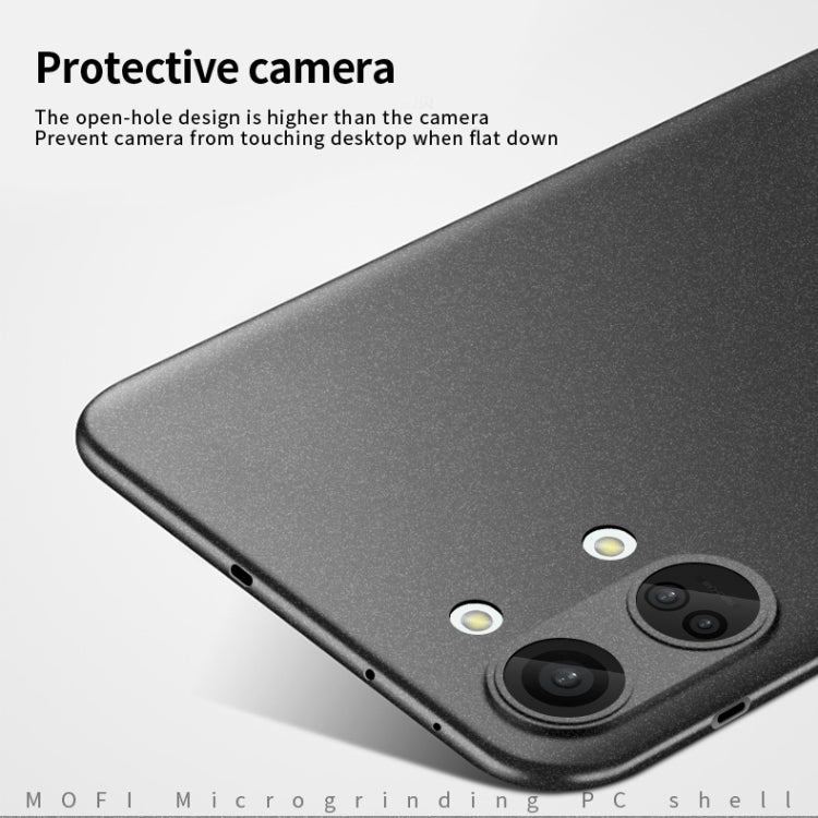 For OnePlus Ace 2V / Nord 3 MOFI Fandun Series Frosted PC Ultra-thin All-inclusive Phone Case(Gray) - OnePlus Cases by MOFI | Online Shopping UK | buy2fix