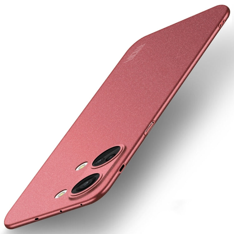 For OnePlus Ace 2V / Nord 3 MOFI Fandun Series Frosted PC Ultra-thin All-inclusive Phone Case(Red) - OnePlus Cases by MOFI | Online Shopping UK | buy2fix