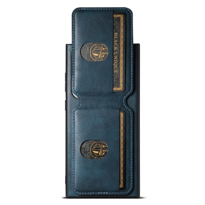 For Samsung Galaxy S23+ 5G Suteni H02 Leather Wallet Stand Back Phone Case(Blue) - Galaxy S23+ 5G Cases by Suteni | Online Shopping UK | buy2fix