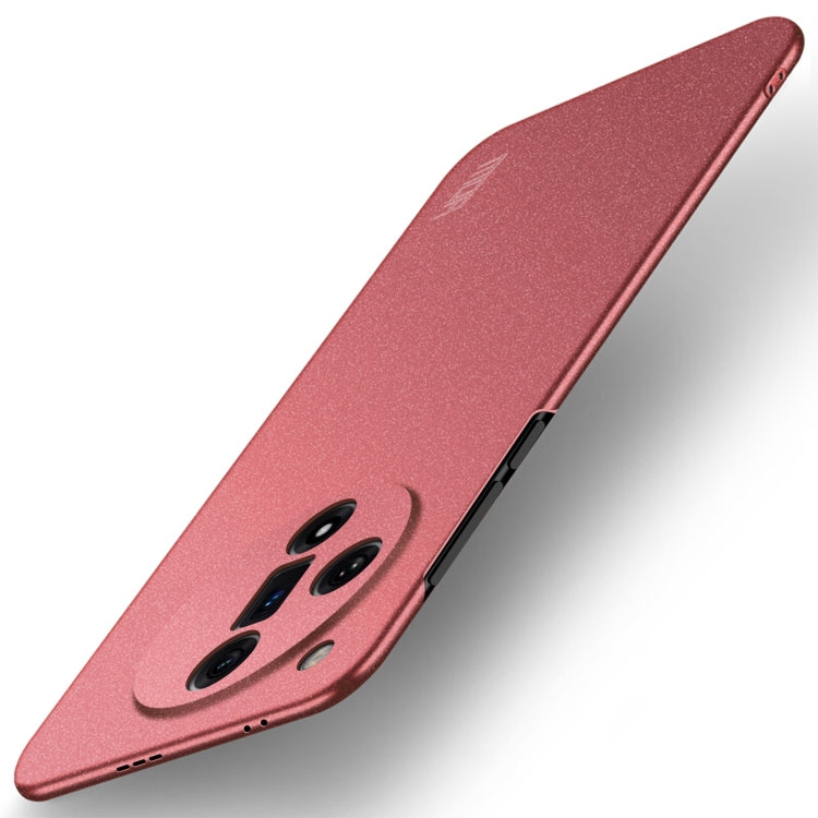 For OPPO Find X7 Ultra MOFI Fandun Series Frosted PC Ultra-thin All-inclusive Phone Case(Red) - Find X7 Ultra Cases by MOFI | Online Shopping UK | buy2fix