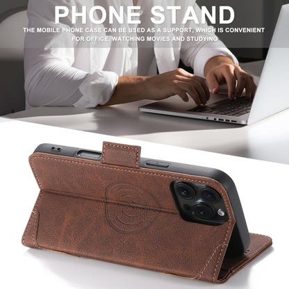 For iPhone 16 Pro SUTENI J07 Multifunctional Horizontal Flip Magsafe Leather Phone Case(Brown) - iPhone 16 Pro Cases by Suteni | Online Shopping UK | buy2fix