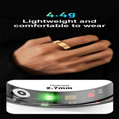 R02 SIZE 8 Smart Ring, Support Heart Rate / Blood Oxygen / Sleep Monitoring / Multiple Sports Modes(Black) - Smart Rings / Smart Telephones by buy2fix | Online Shopping UK | buy2fix