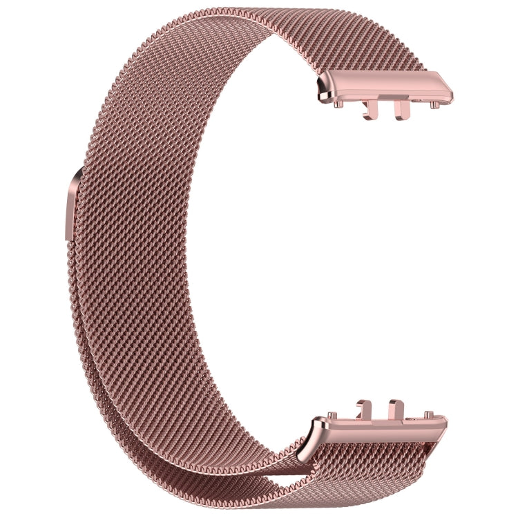 For Samsung Galaxy Fit 3 Milanese Metal Steel Mesh Watch Band(Pink) - Watch Bands by buy2fix | Online Shopping UK | buy2fix