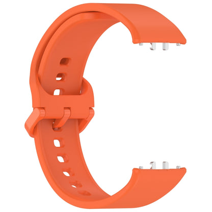 For Samsung Galaxy Fit 3 SM-R390 Solid Color Buckle Silicone Watch Band(Orange) - Watch Bands by buy2fix | Online Shopping UK | buy2fix