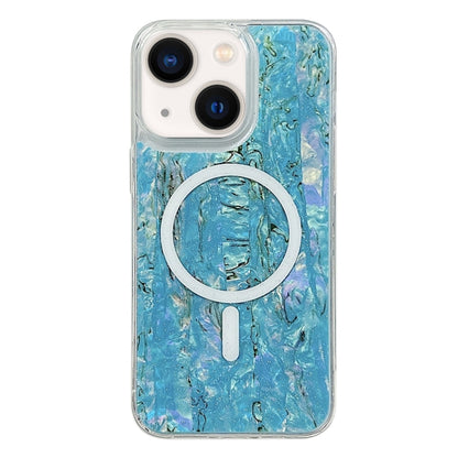 For iPhone 13 / 14 Shell Texture Multicolor MagSafe TPU Phone Case(Sky Blue) - iPhone 14 Cases by buy2fix | Online Shopping UK | buy2fix